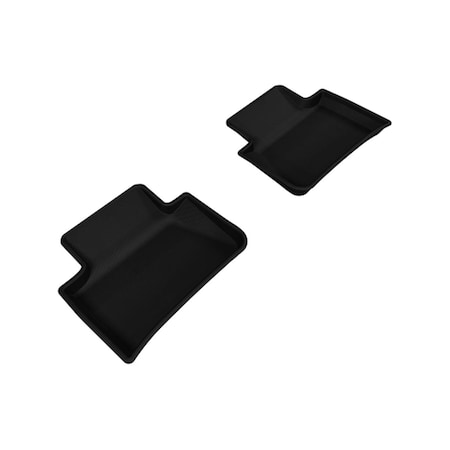 U-Ace 3D Maxpider Second Row Custom Fit Kagu Black Floor Mat for 2015-2016 Porsche Macan Models L1PO01421509